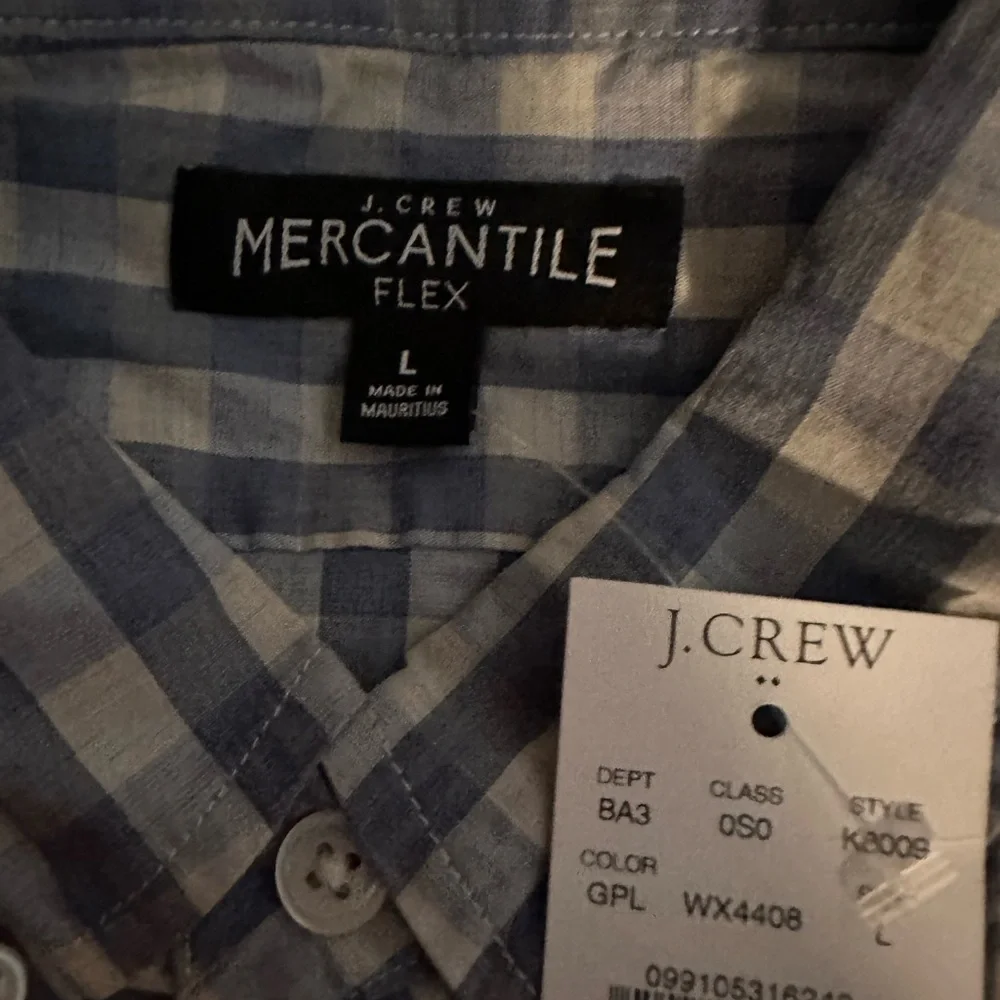 BNWT Mens J. Crew Mercantile Flex Slim Fit Long Sleeve Button Front Shirt -L - Picture 5 of 6